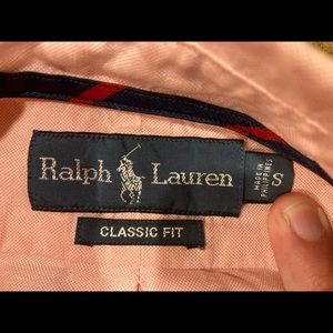Ralph Lauren Men’s Small Pink Button Down Shirt